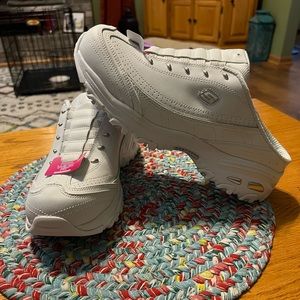 Skechers D’ Lites. With memory foam brand new never worn. Size 11 W.